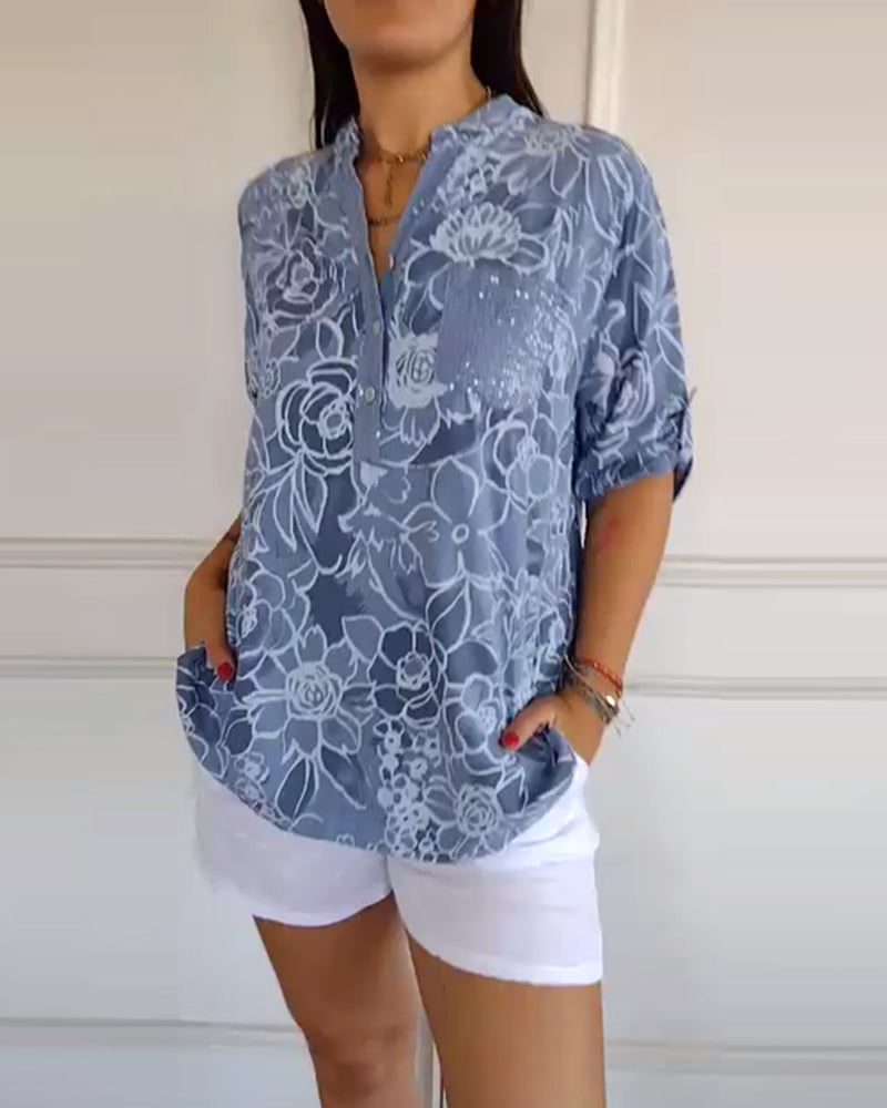 Brenna | Floral Blouse Relaxed Feminine Fit