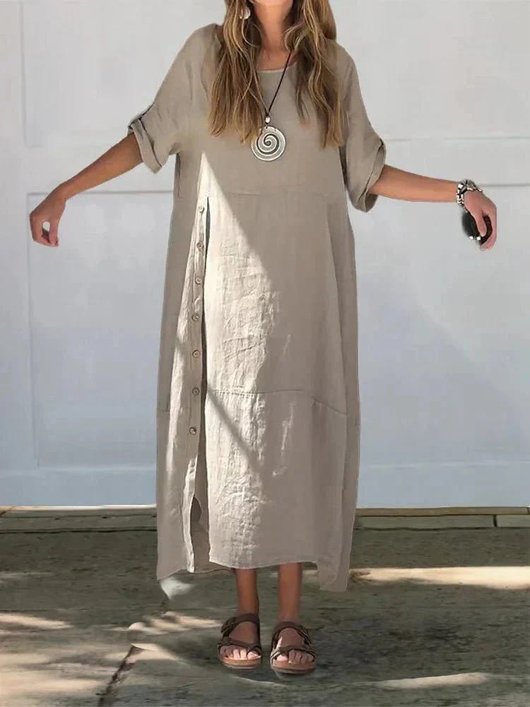 Veronika | Luxe Linen Blend Dress