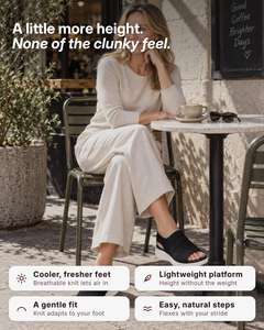 Beatrix | Breathable Knit Platform Sandals benefits