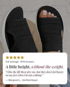 Beatrix | Breathable Knit Platform Sandals five star customer review