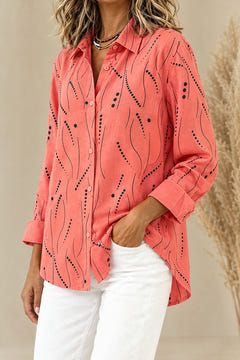 Karlie blouse, three-quarter view