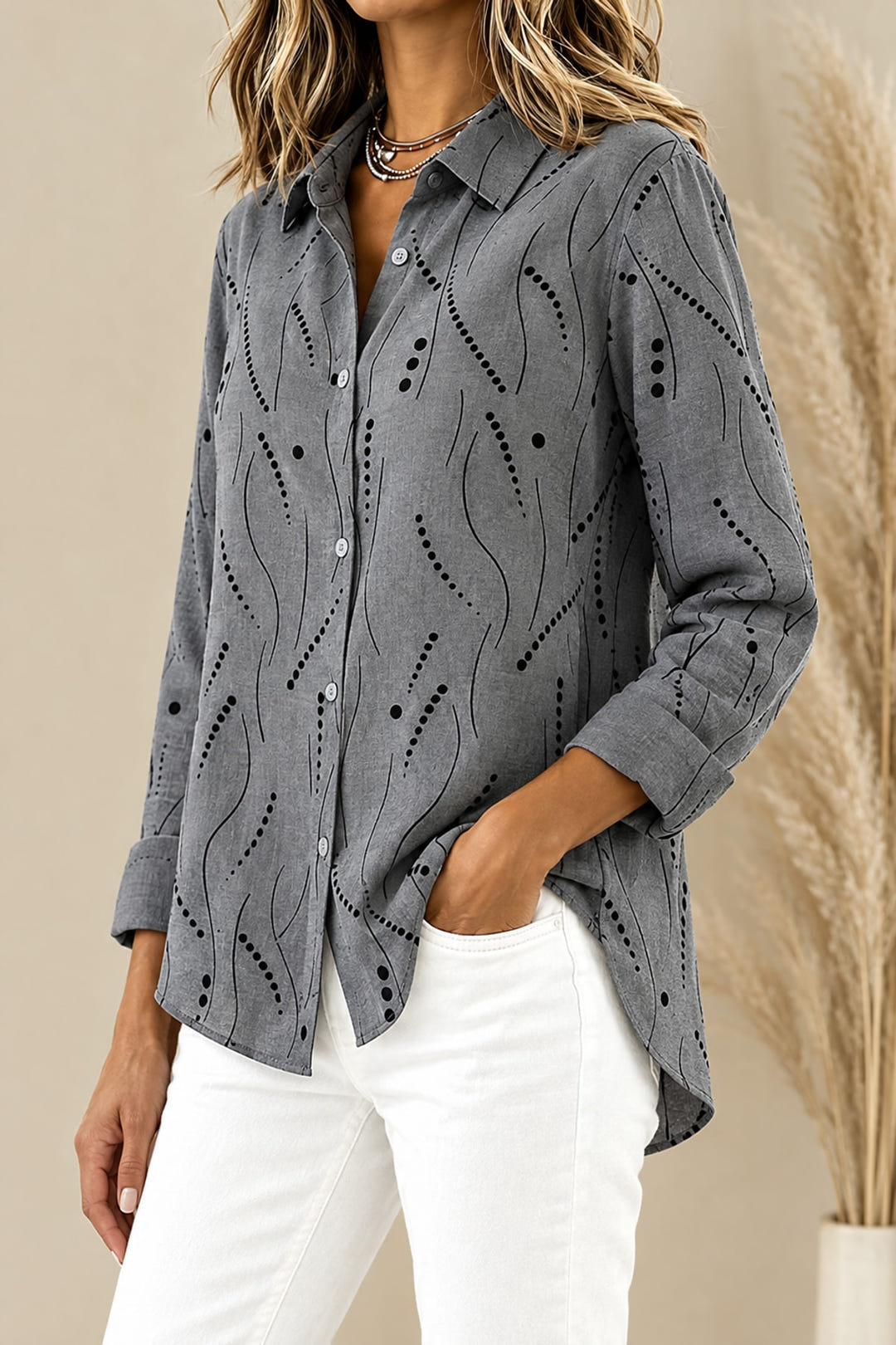 Penny blouse, three-quarter view