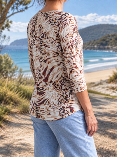 Briony blouse, side-back view