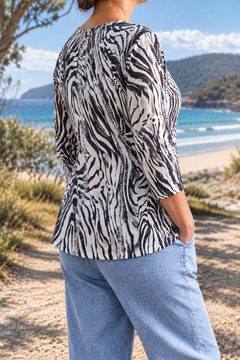 Cara blouse, side-back view