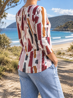 Lucinda blouse, side-back view