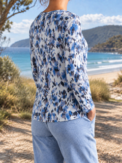 Maddie blouse, side-back view