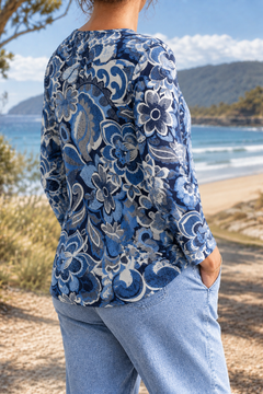 Penny blouse, side-back view
