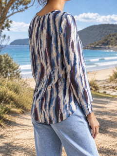 Honora blouse, side-back view