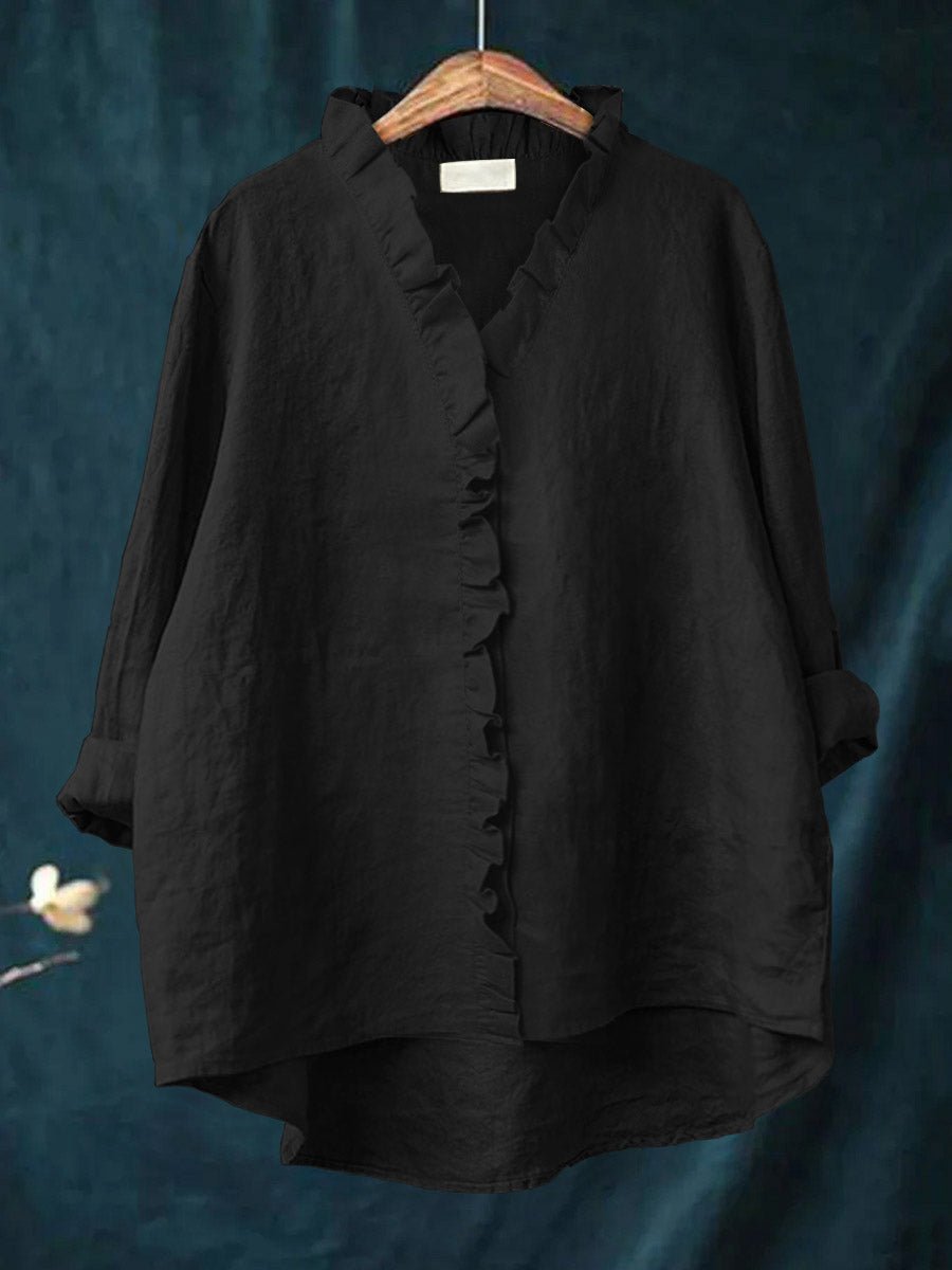 Vanessa | Retro Ruffle Blouse