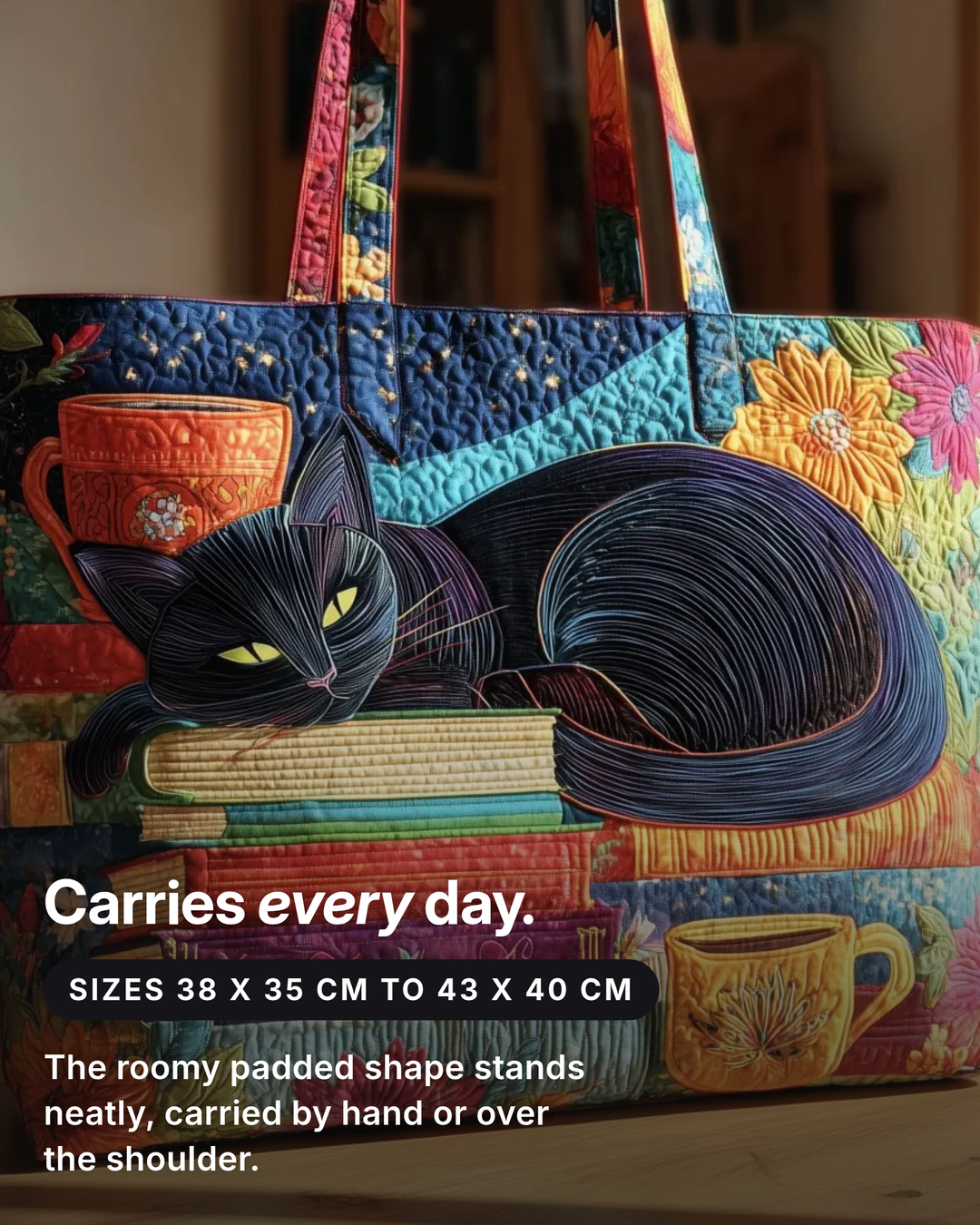 Caelia | Padded Tote Bag fit and sizes