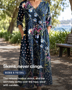 Carlene | Floral Summer Midi Dress fit and sizes