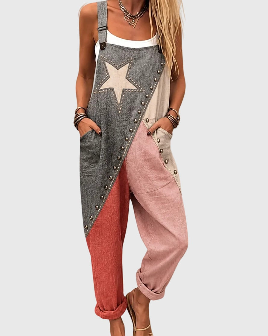 Catherine | Patchwork Dungarees Vintage