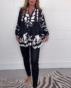 Deirdre | Flared Sleeve Cotton Top