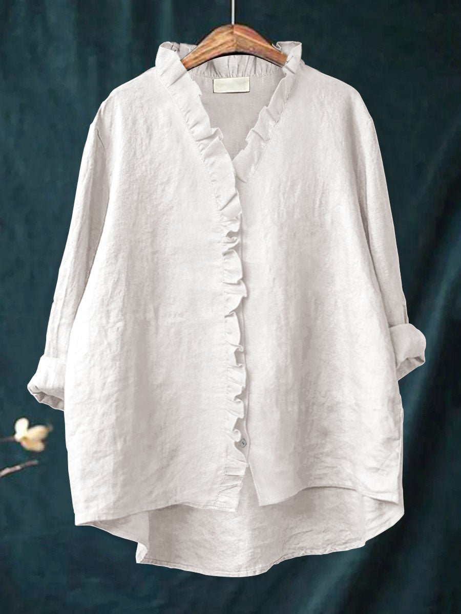 Vanessa | Retro Ruffle Blouse