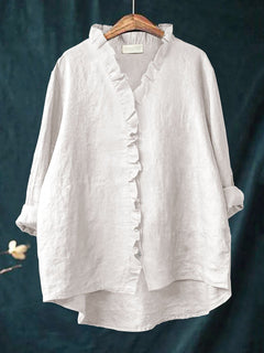 Vanessa | Retro Ruffle Blouse