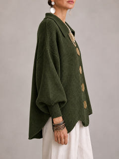 Hortense | Oversized Ribbed Cardigan