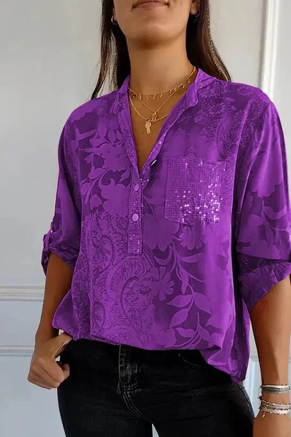 Victoria | Elegant Sequin Top