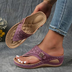 Keeley | Supportive Wedge Slip-On Sandals