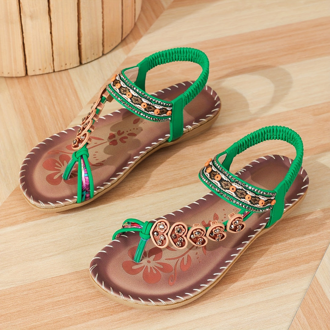 Oonagh | Pearl-Detail Comfort Sandals