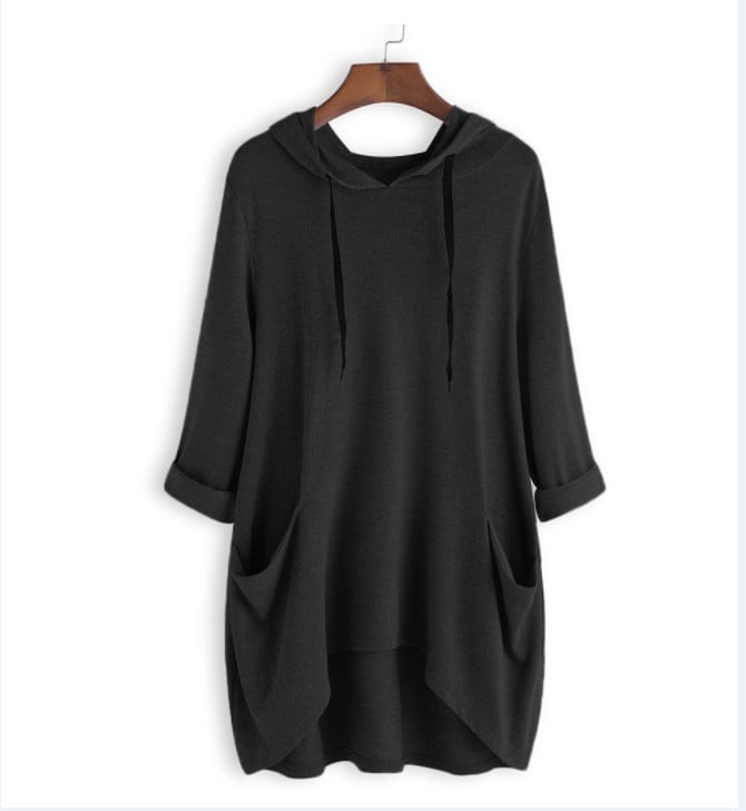 Orla | Elegant Draped Sweatshirt