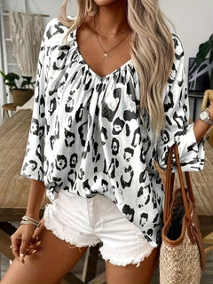 Aoibheann | Leopard Print Oversized Blouse