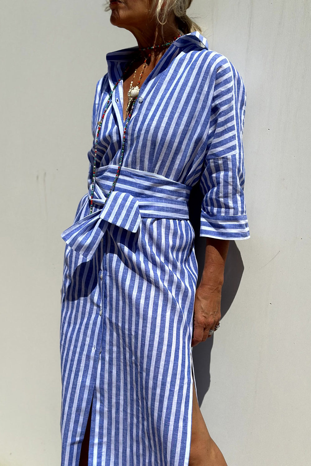 Elizabeth | Striped Shirt Dress