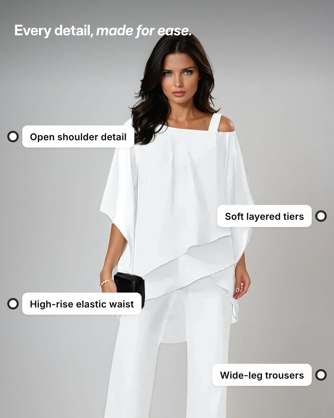 Debra | Layered Two-Piece Set details