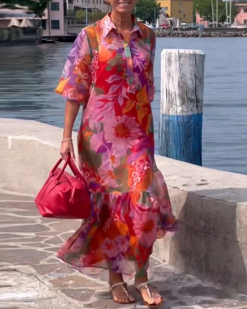 Senta | Graceful Vibrant Dress