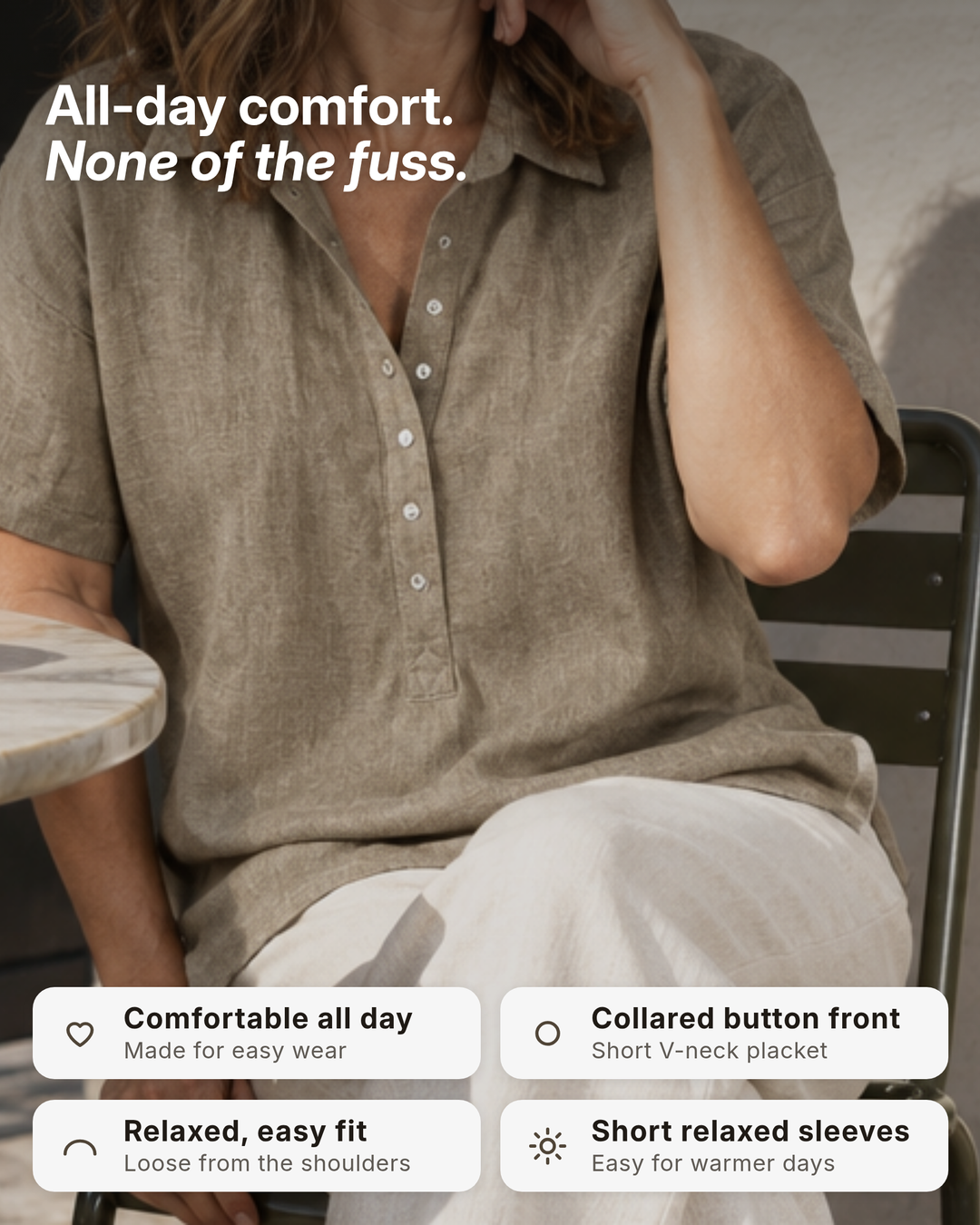 Didi | Everyday Collared Blouse benefits