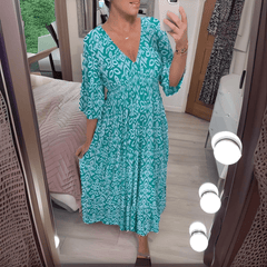 Gobnait | Boho Printed Maxi Dress