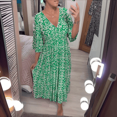 Gobnait | Boho Printed Maxi Dress