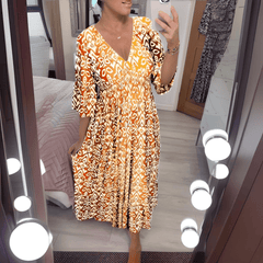 Gobnait | Boho Printed Maxi Dress