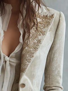 Ismay | Embroidered Tailored Blazer