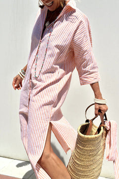 Elizabeth | Striped Shirt Dress