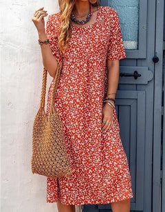 Kelly | Floral Midi Summer Dress