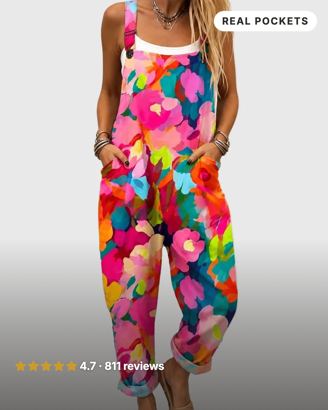 Elisha | Floral Overalls