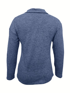 Samara | Elegant Long-Sleeve Zip Top