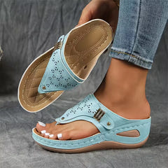 Keeley | Supportive Wedge Slip-On Sandals