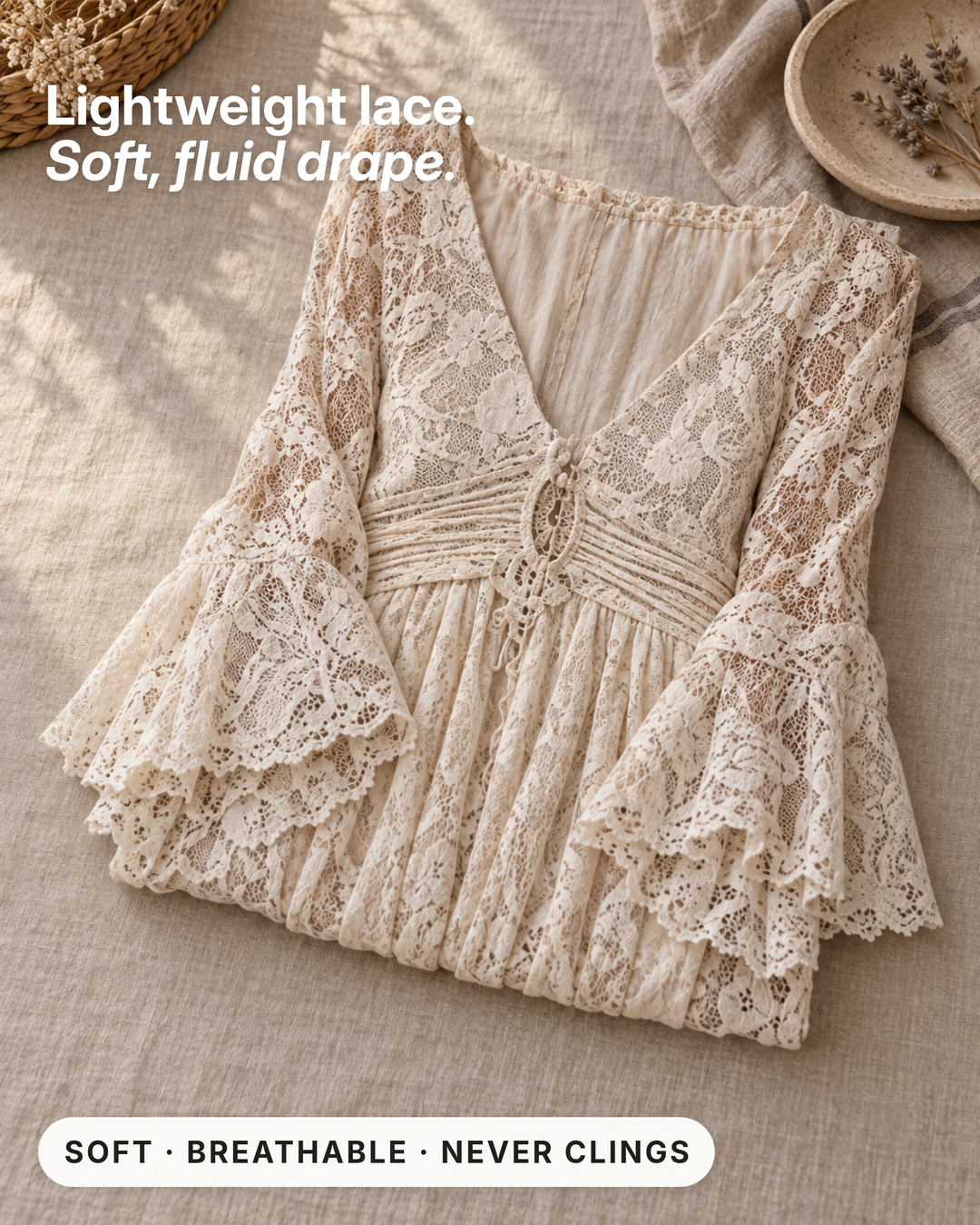 Fidelma | Mermaid Hem Maxi Dress fabric close-up