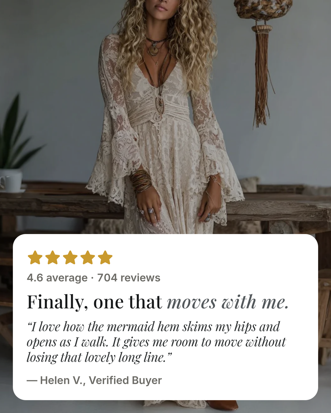 Fidelma | Mermaid Hem Maxi Dress five star customer review