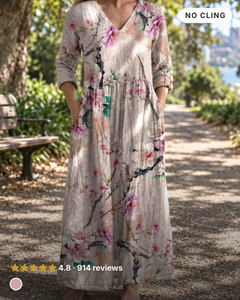 Filomena | Floral Summer Dress in pink