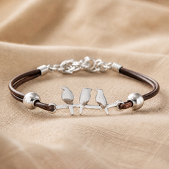 Maria | Vintage Bird Rope Bracelet