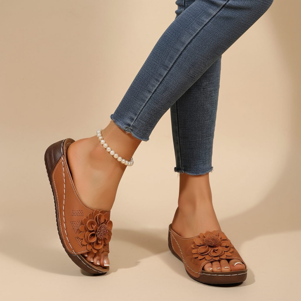 Vnona | Ergonomic Floral Sandal