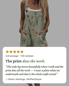 Gail | Printed Overalls Wide-Leg five star customer review