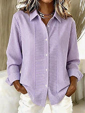 Mona | Lightweight Striped Blouse