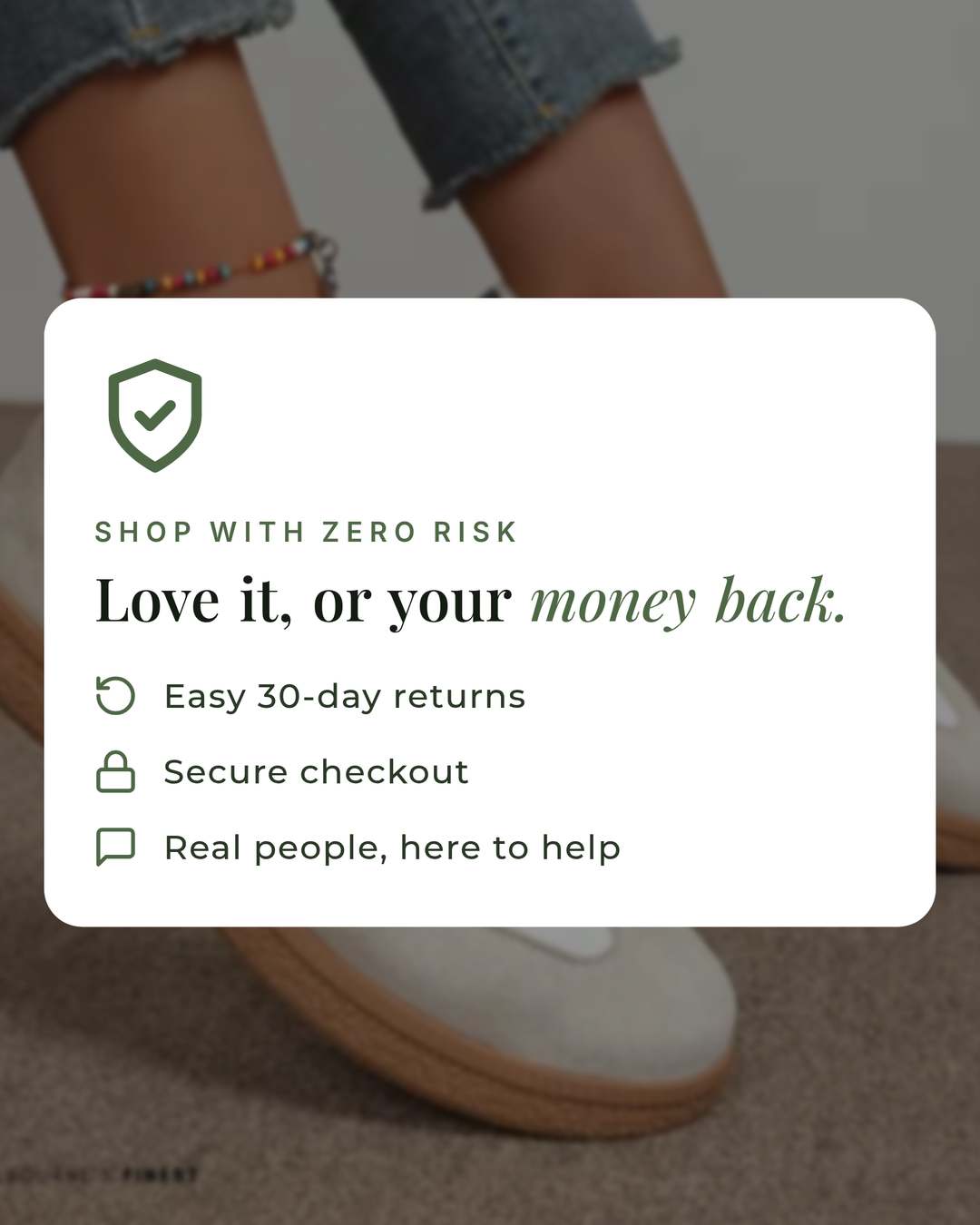 Greta | Lightweight Comfort Sneakers money-back guarantee