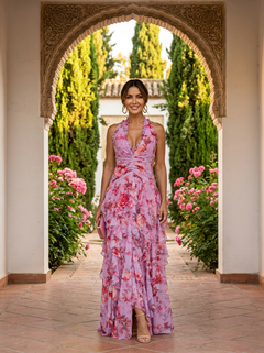Claudette | Romantic Halter Dress