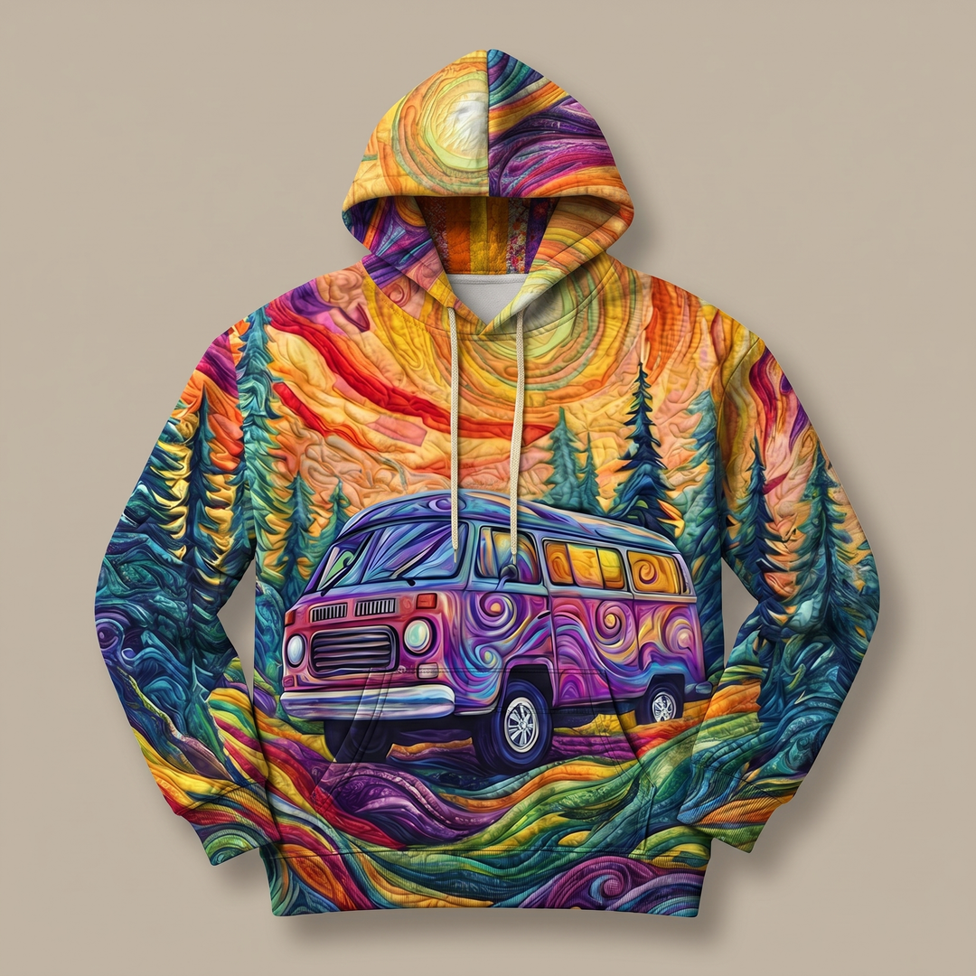 Luana | Sunburst Print Hoodie