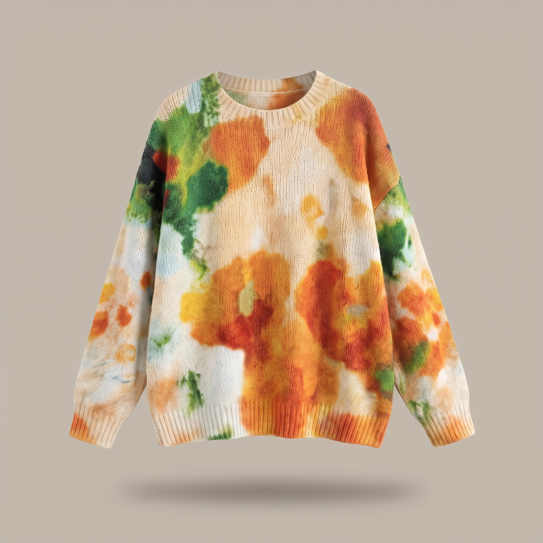 Jammie | Tie-Dye Floral Sweater