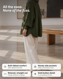 Hortense | Oversized Ribbed Cardigan benefits